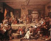 HOGARTH, William An Election Entertainment f Sweden oil painting reproduction